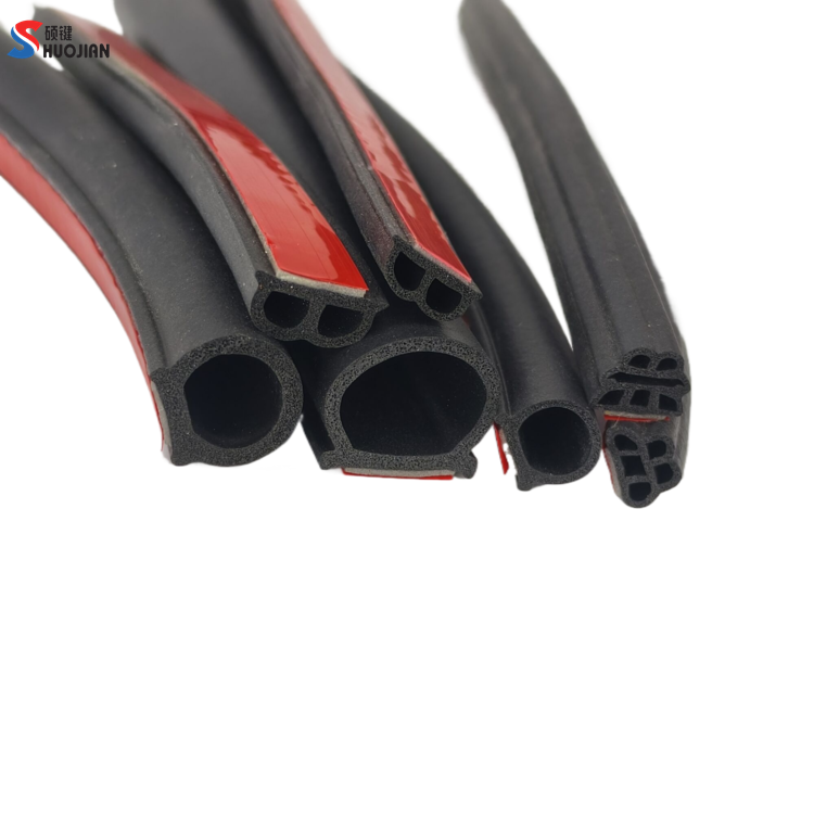 Car Door Seal Strips Noise Insulation Weatherstrip D B P Z Type adhesive Rubber seal strips