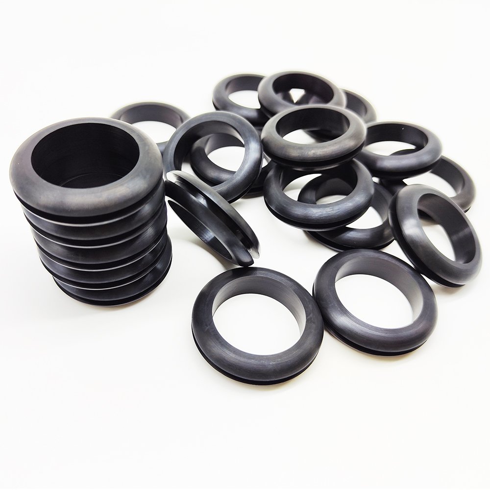 UV-Resistant Custom Food-Grade Silicone Rubber Grommet Heat-resistant Molded Rubber Gasket Cable Sealing Grommets