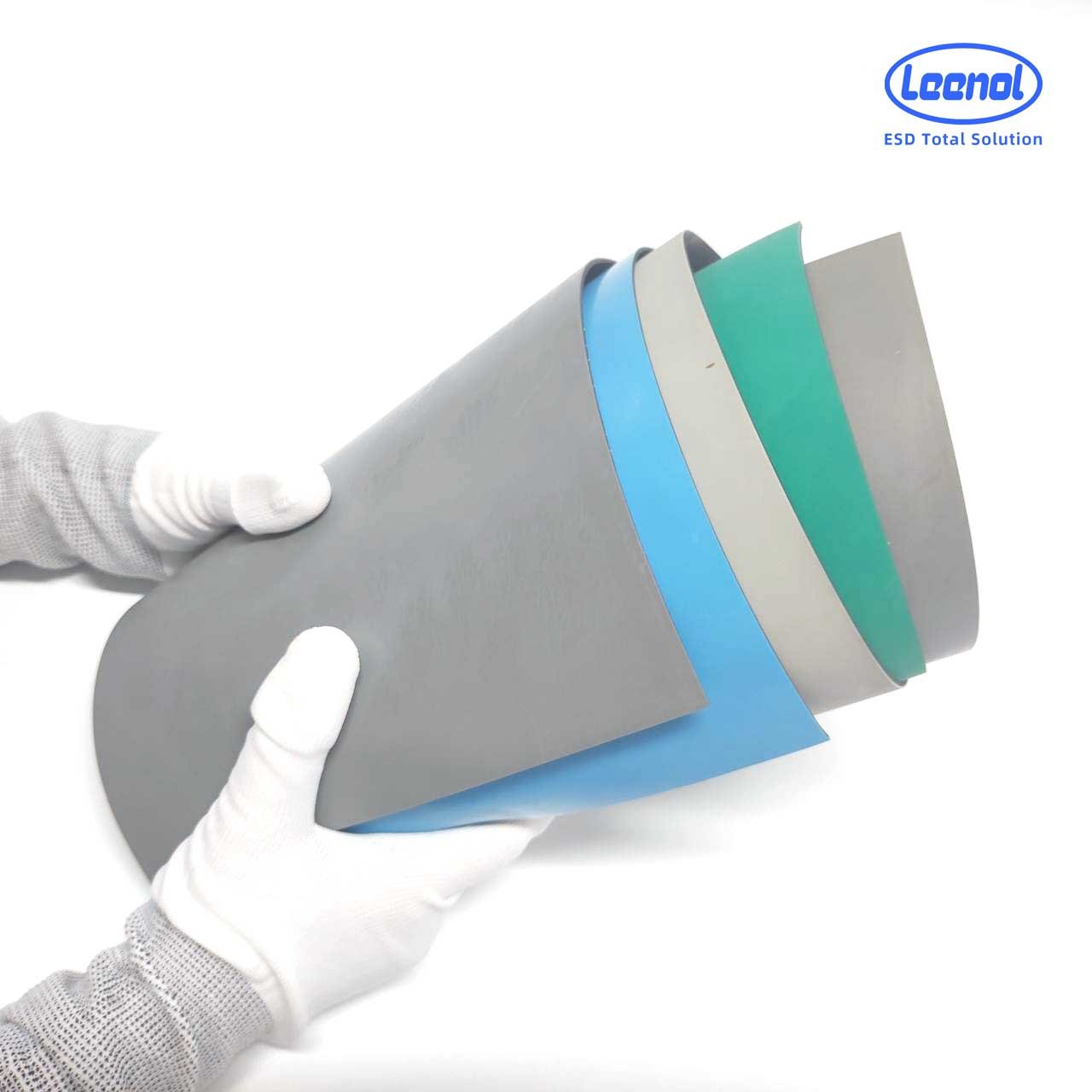 Leenol ESD Rubber Mat Anti Static Grounding Mat Precut Cleanroom ESD Safe Antistatic Electronic Desk Workbench ESD Table Mat