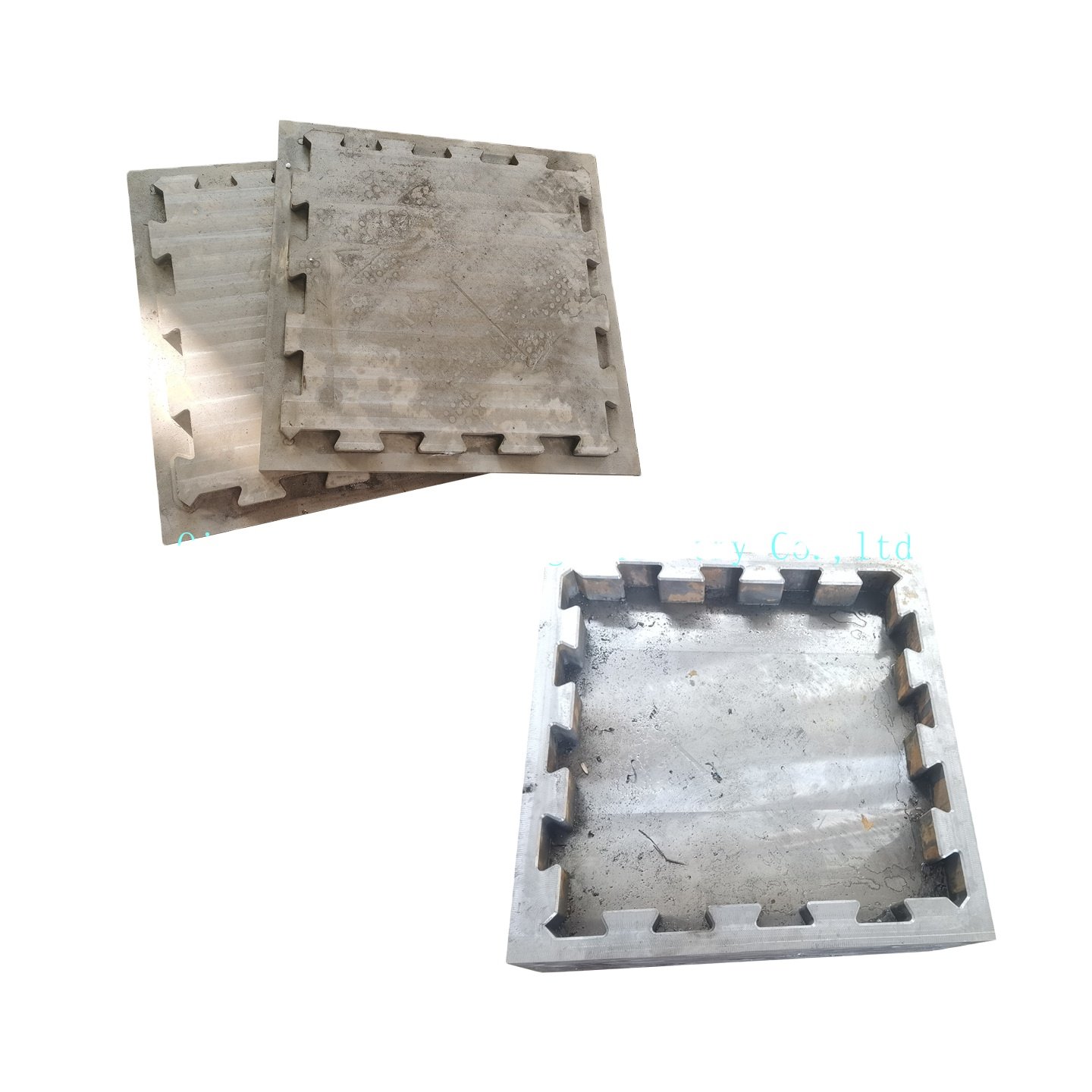 interlock mould making factory for gym tile production 50T Rubber Tile Mold