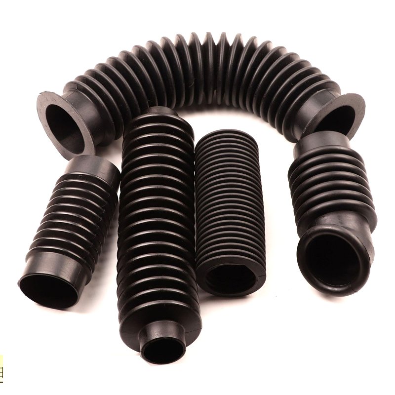 Custom silicone rubber protective sleeve bellows gasket screw wrap rubber stopper out coil foot sleeve Other rubber products