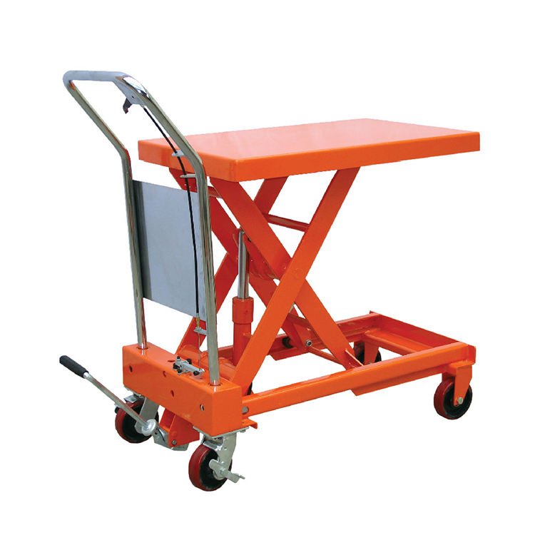 China Manufacturers Sell 730Mm Maximum Safe Lift Height Mobile Manual Hydraulic Workshop Lift