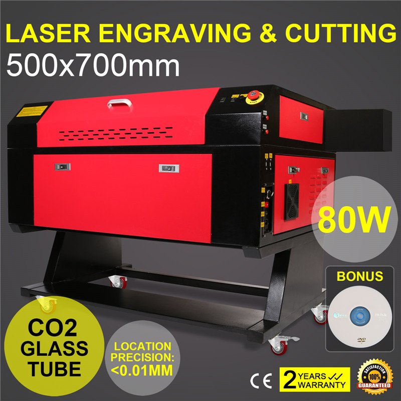 Vevor CO2 Laser Sihao 60w 80W 100w Engraver Engraving Cutting Machine 700*500mm with Rotary Axis laser engraving machine