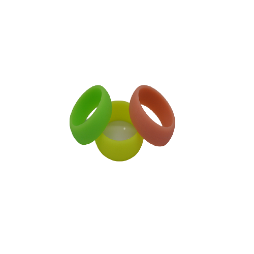 factory hot sale Silicone Luminous Wedding Ring for Women Silicone fluorescent ring for outdoor activity glowing Ring at night