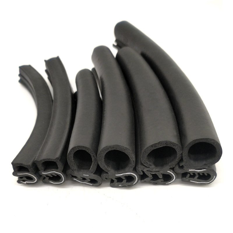 Automotive Universal D Shape Adhesive New Weather Stripping Epdm Soundproof Noise Rubber Seal Strip For Car Truck Door Window