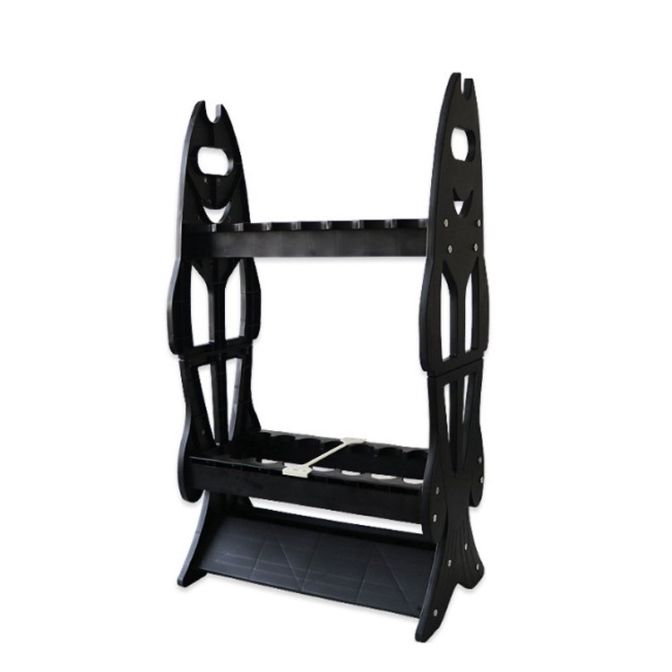 Durable 16 Holes ABS Fishing Rod Display Holder Designed Rods Pod Support Fishing Rod Rack Stand