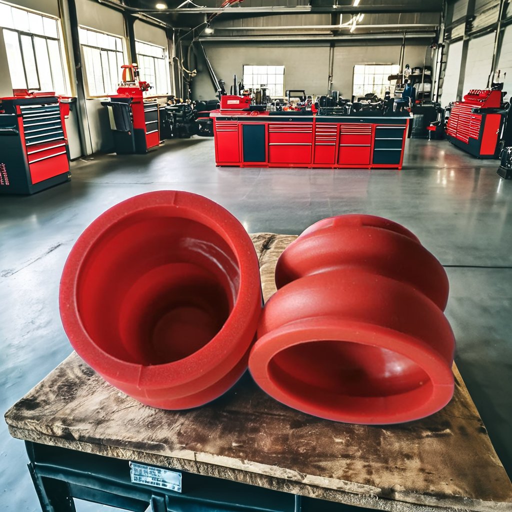 Universal Neoprene Flexible Accordion Cylinder Rubber Round Dust Bellow 4'' Hose Covers Boot Silicone Rubber Bellow