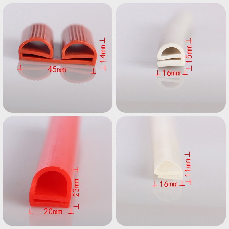 High Temperature E Shape Gasket Silicone Oven Door Rubber Seal