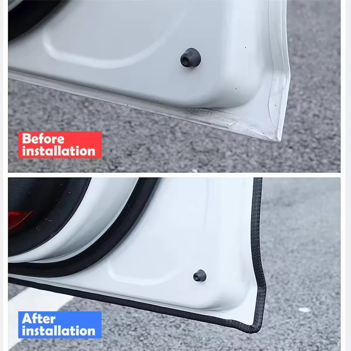 Custom U-Shape Car Door Edge Anti-Scratch Protector Automotive Rubber Sealing Strip Guard Trim Anti-Collision Decorative Strip