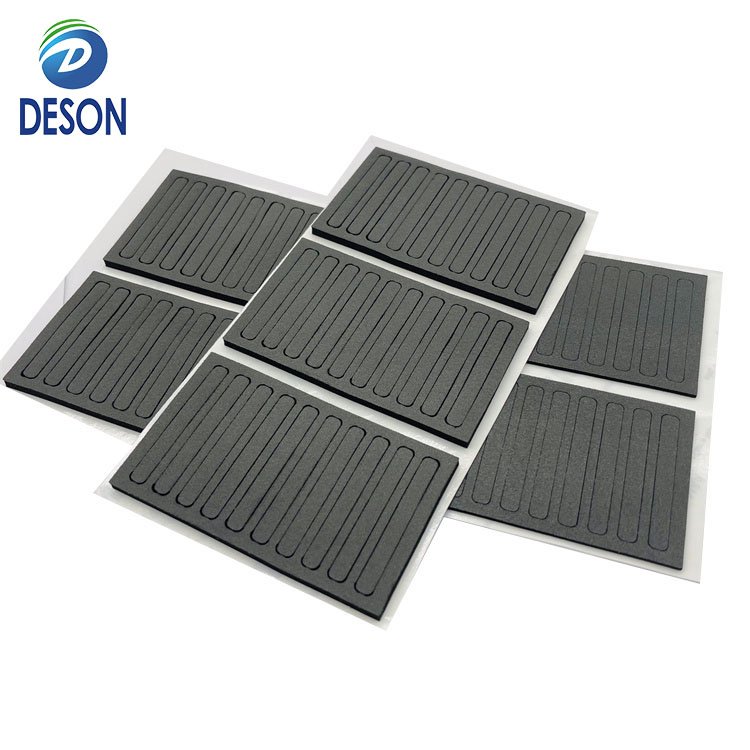 Deson rubber silicone insulation pad silicone gap filled anti slip silicon rubber pad door seal