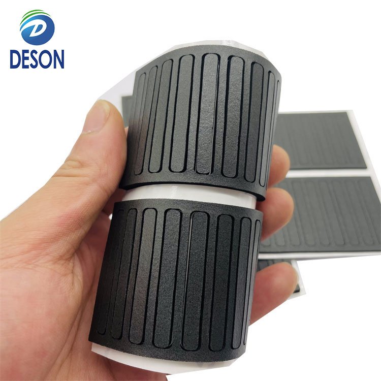 Deson rubber silicone insulation pad silicone gap filled anti slip silicon rubber pad door seal