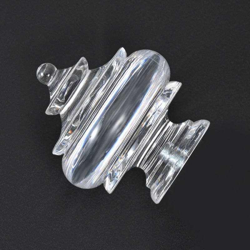 Simple Modern Style Adjustable Curtain Rod Clear Acrylic Crystal Curtain Rod Finials