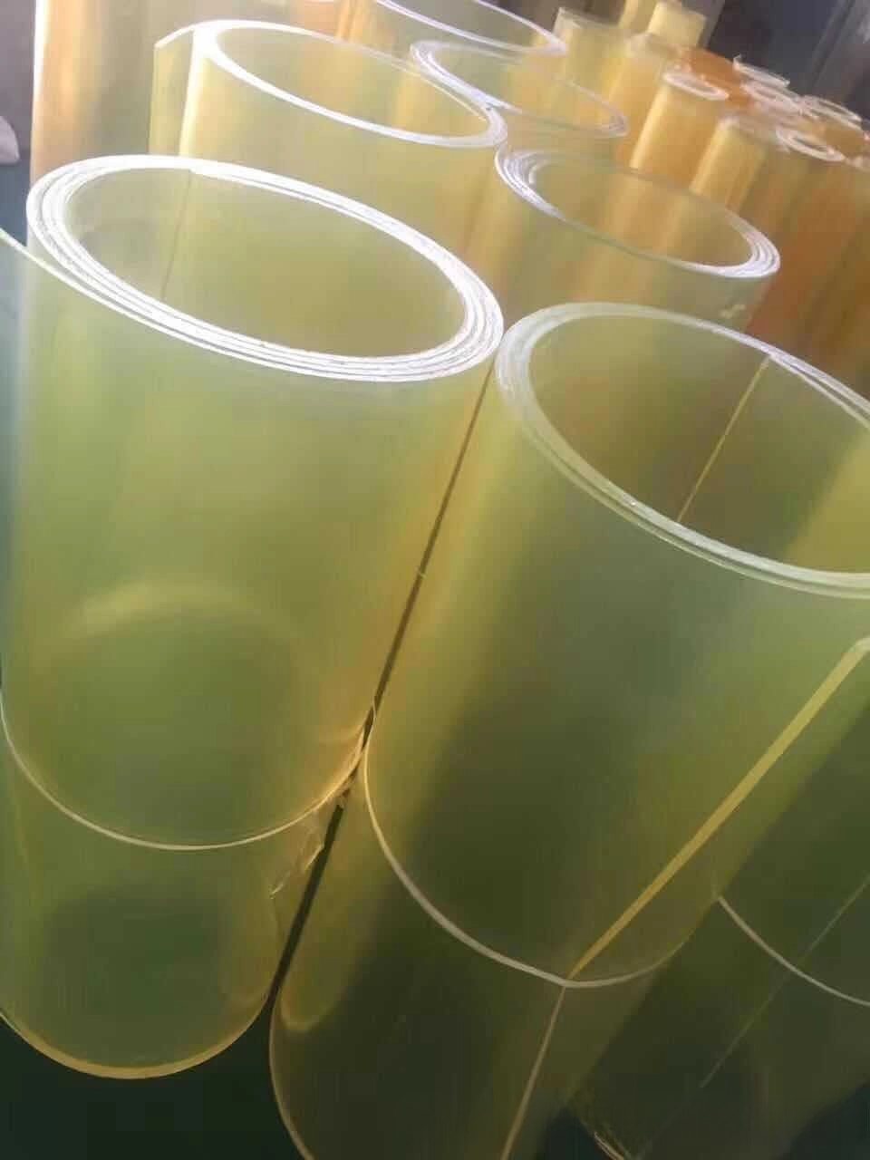High Strength Polyurethane Sheet 15mm Wear Resistant Rubber Elastic Shock Absorption Impact Resistance Oil Moulding Extruding