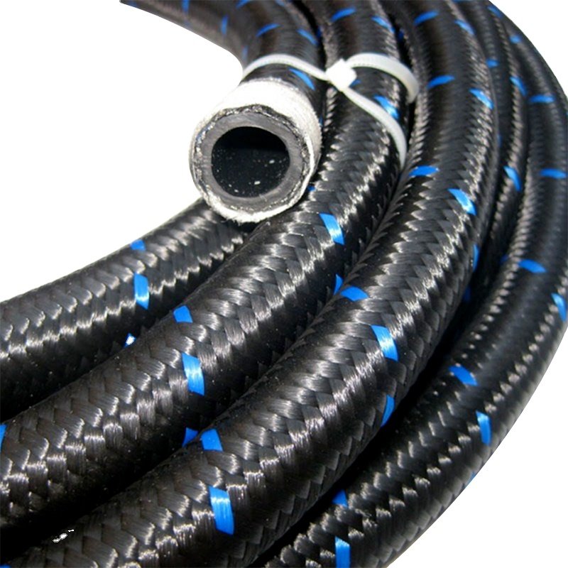 Racing Automotive an4 an6 an8 an10 an12 an16 an20 Nylon Stainless Steel Braided e85 Oil Cooler Fuel Line Rubber Hose