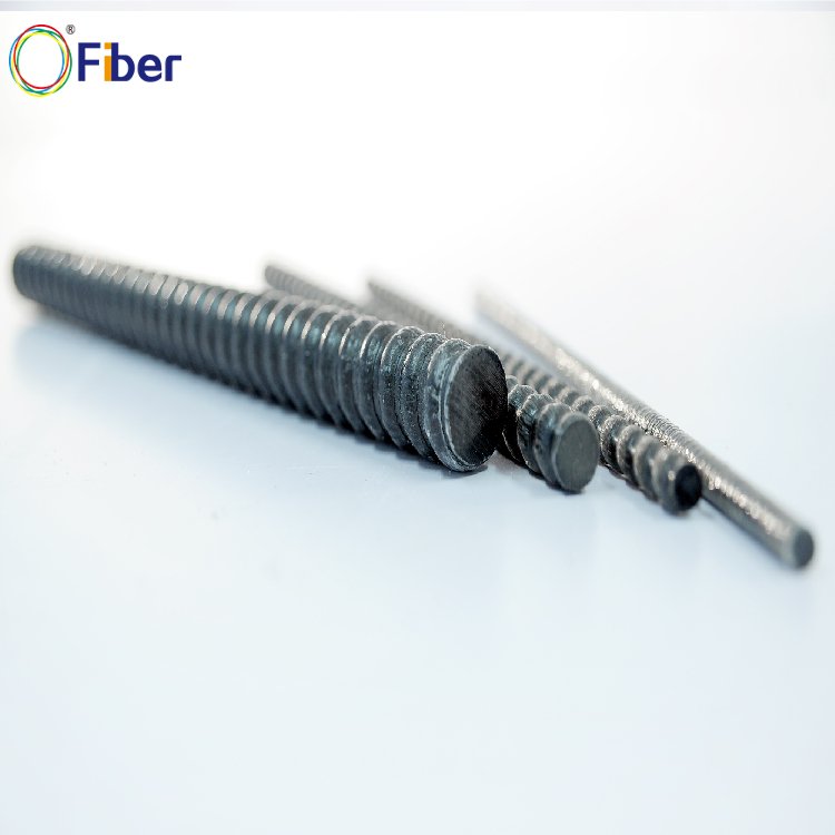 Exceptional Strength Factory Price Fiberglass rod BFRP Rebar Threaded Bar