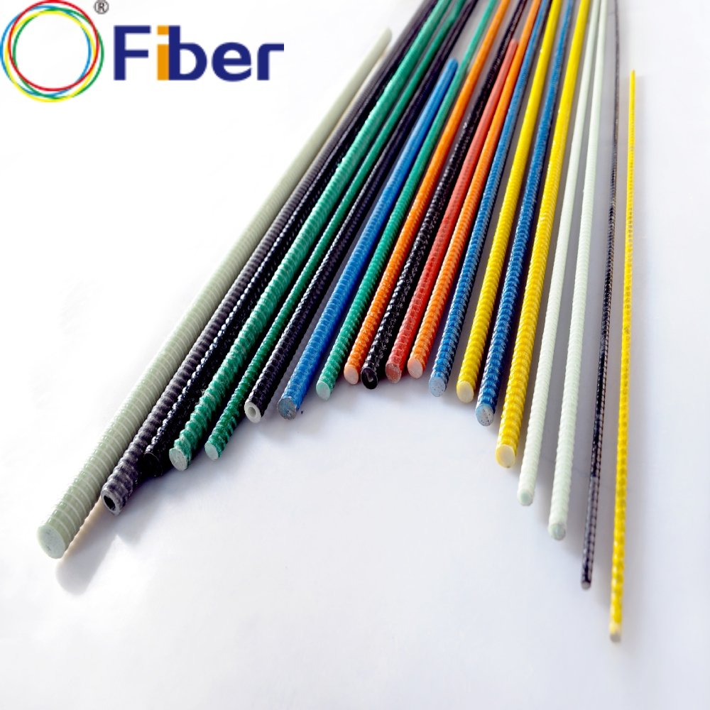 Exceptional Strength Factory Price Fiberglass rod BFRP Rebar Threaded Bar