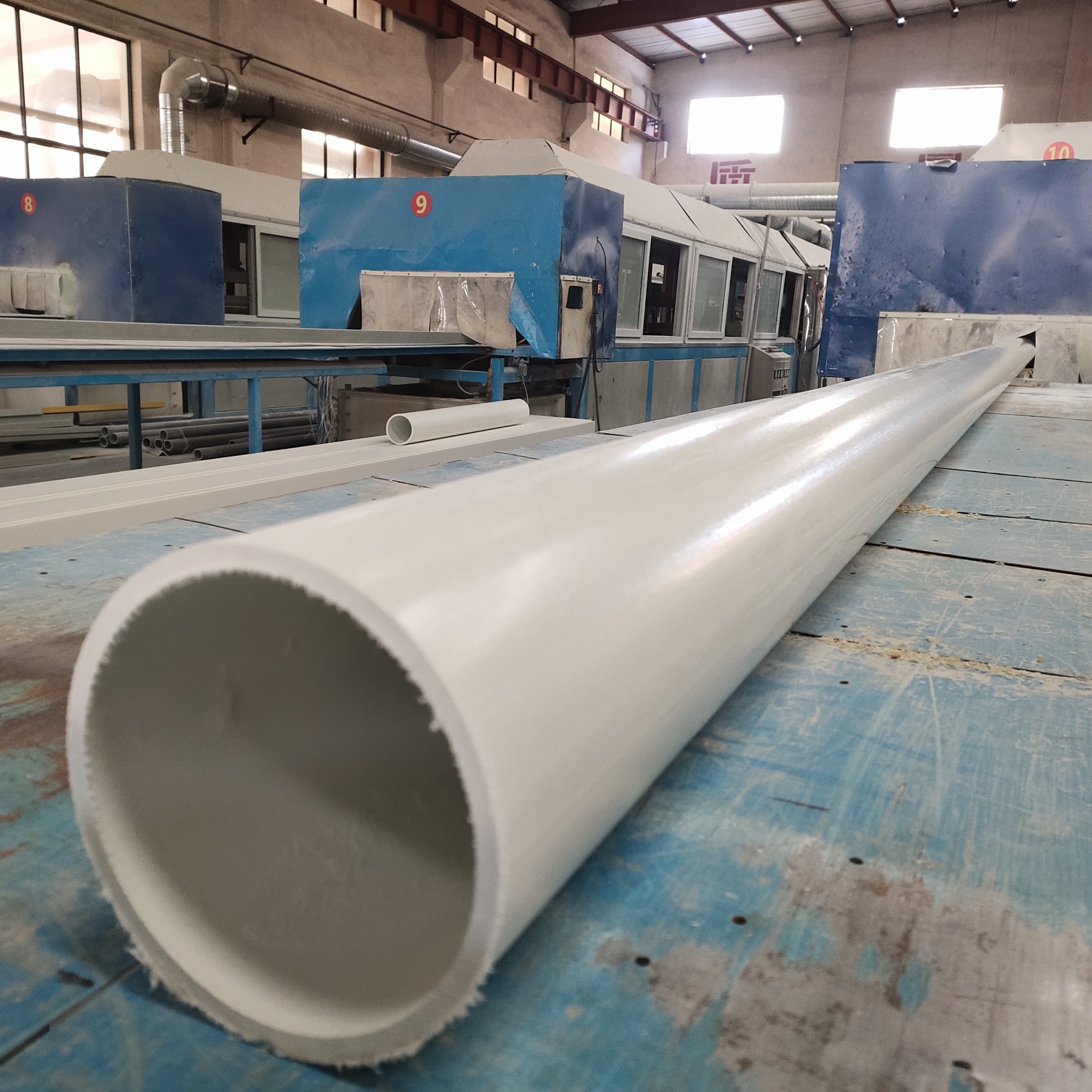 High Quality FRP Round Hollow Pipe, Fiberglass Composite Plastic FRP GRP Round Tube for Support Frame Beam