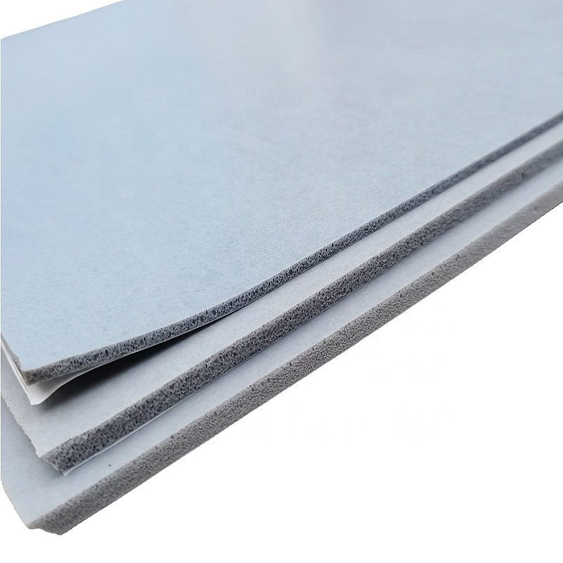 Factory Wholesale High Temperature Heat Resistant RoHS Silicone Foam Rubber Sheet Grey 1mm