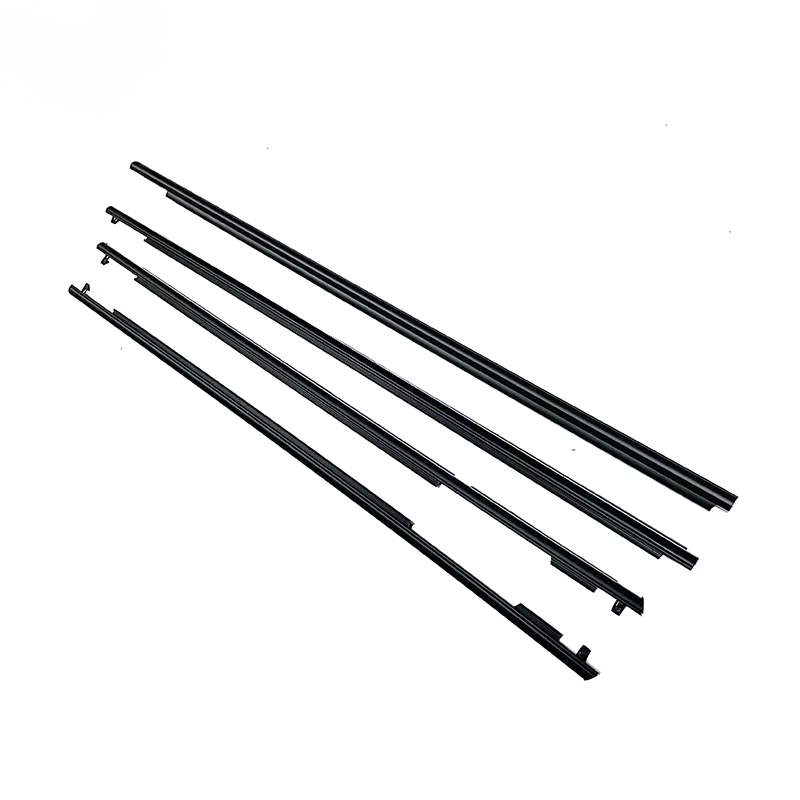 4PCS/Set Car Outside Window Weatherstrip Seal Belt Weather Stripping Molding Trim for Toyota Land Cruiser Prado GRJ150 2010-2018