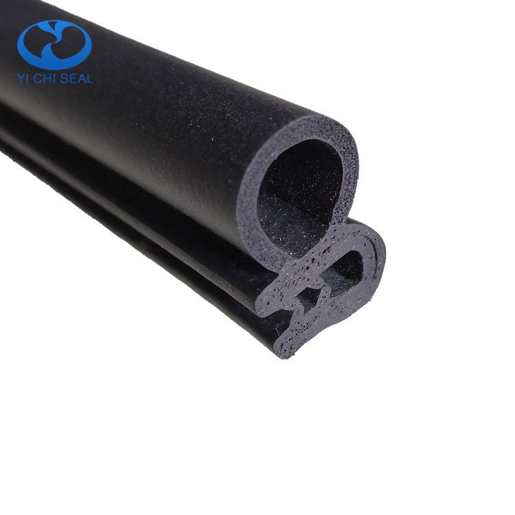 Rubber weather strip for car door