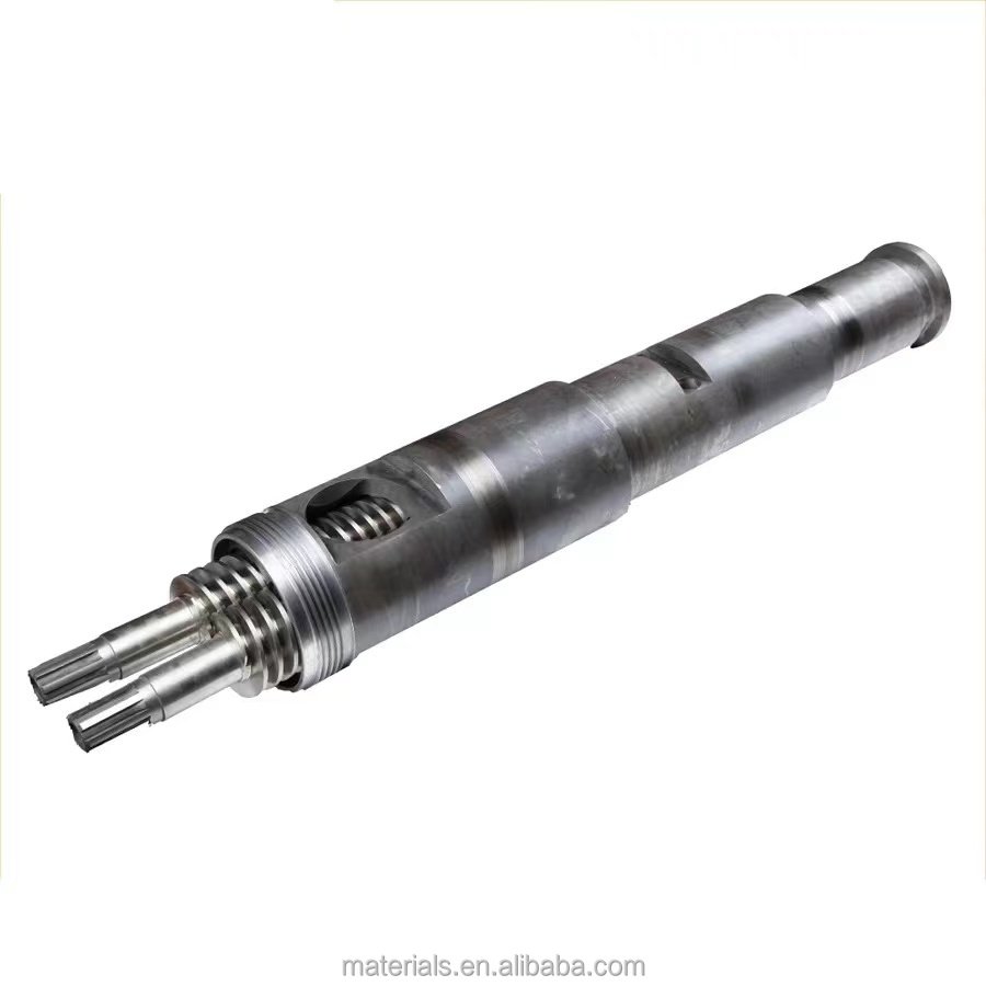 38CrMoAlA nitrided 51/105,65/132,80/156 twin screw barrel for plastic extruder