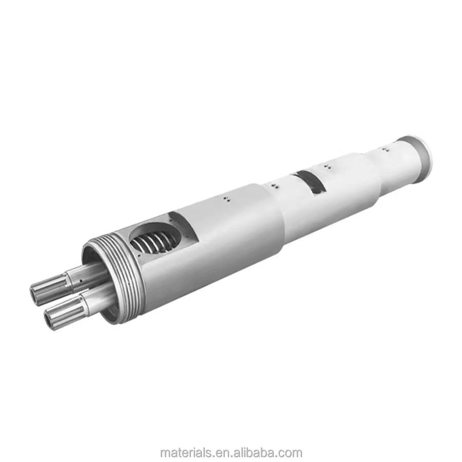 38CrMoAlA nitrided 51/105,65/132,80/156 twin screw barrel for plastic extruder