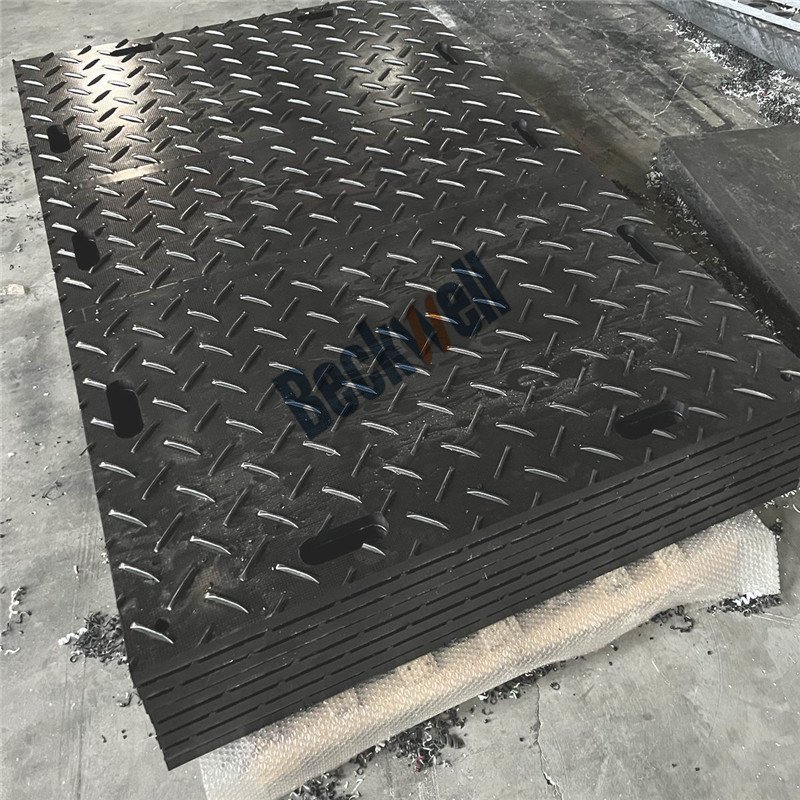 1220*2440 HDPE Heavy Duty Trackway Roadway Access for Uneven Muddy Construction Site Forest Logging Ground Protection Mat