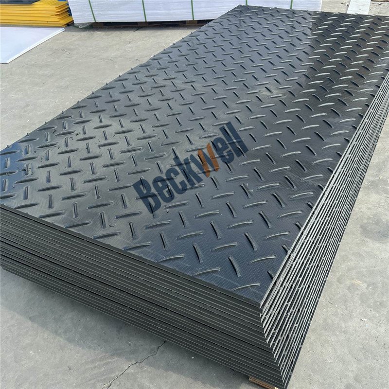 1220*2440 HDPE Heavy Duty Trackway Roadway Access for Uneven Muddy Construction Site Forest Logging Ground Protection Mat