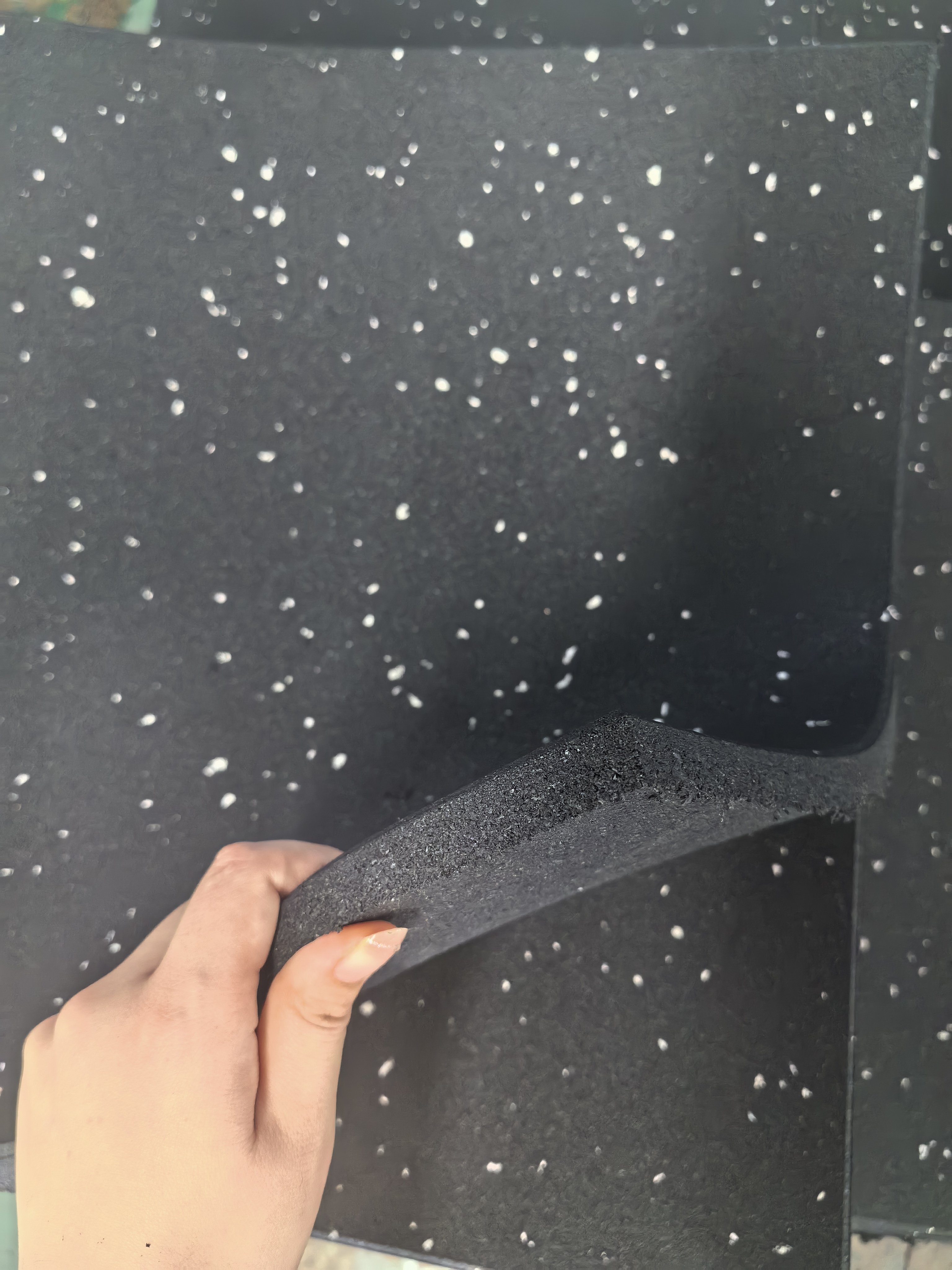 High Density Indoor Star-studded finer Granular SBR Rubber bricks Fitness Rubber Matts Rubber Flooring Tile
