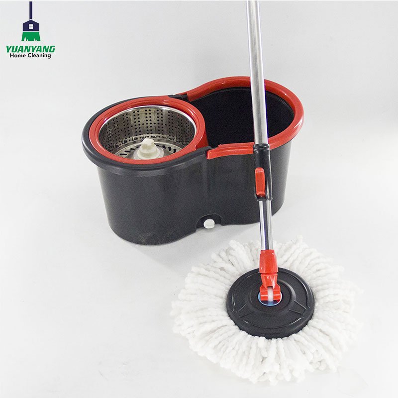 360 magic single bucket and flat mop floor cleaning mop with spin bucket