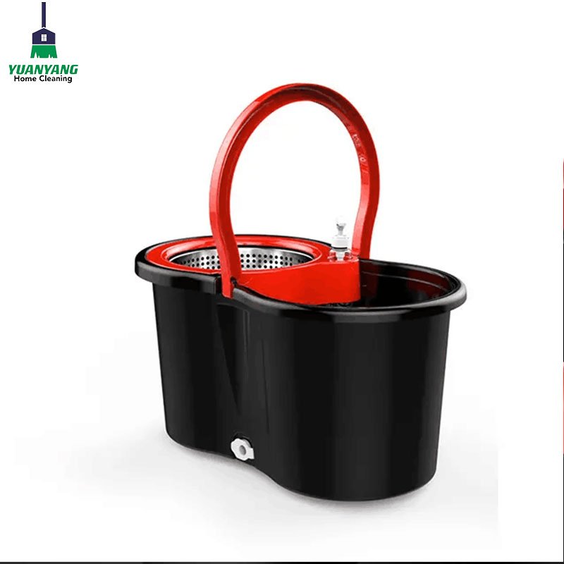 360 magic single bucket and flat mop floor cleaning mop with spin bucket