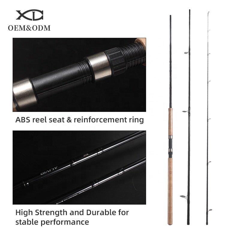 XDL Best selling 3.9M / 12.8ft 3 Section Plastic wheel seat fishing rod surf casting ultra light fishing rod