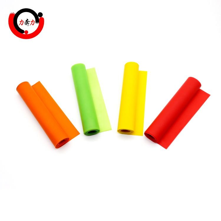 Natural Latex Rubber Sheet and Yoga Elastic flat fitness Band