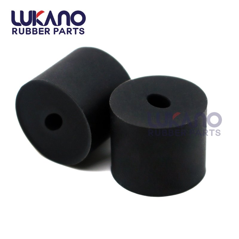 Rubber bushing spacer with oval hole custom vibration damping Neoprene EPDM Nitrile Silicone rubber spacer sizes