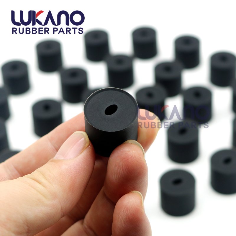 Rubber bushing spacer with oval hole custom vibration damping Neoprene EPDM Nitrile Silicone rubber spacer sizes