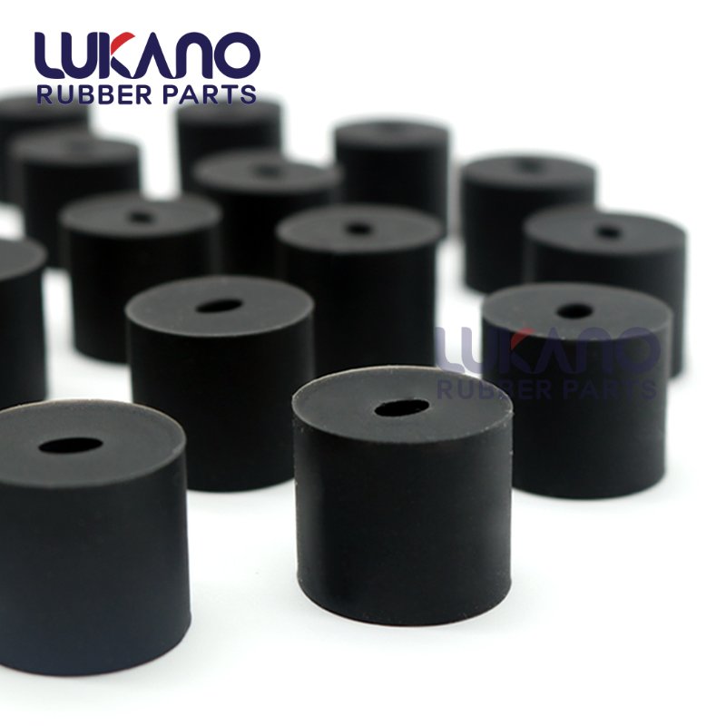 Rubber bushing spacer with oval hole custom vibration damping Neoprene EPDM Nitrile Silicone rubber spacer sizes