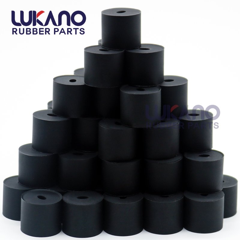 Rubber bushing spacer with oval hole custom vibration damping Neoprene EPDM Nitrile Silicone rubber spacer sizes