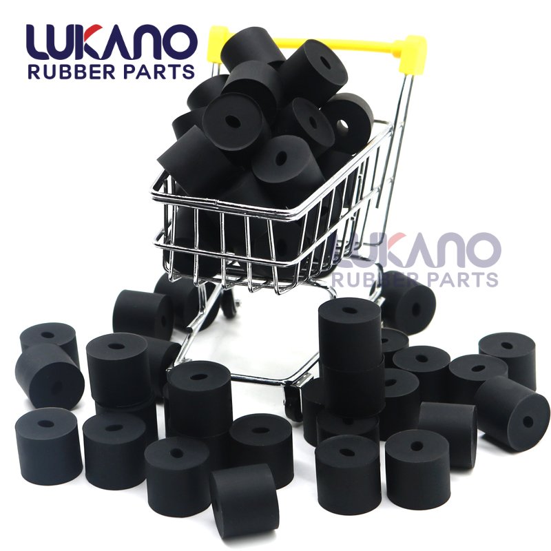 Rubber bushing spacer with oval hole custom vibration damping Neoprene EPDM Nitrile Silicone rubber spacer sizes