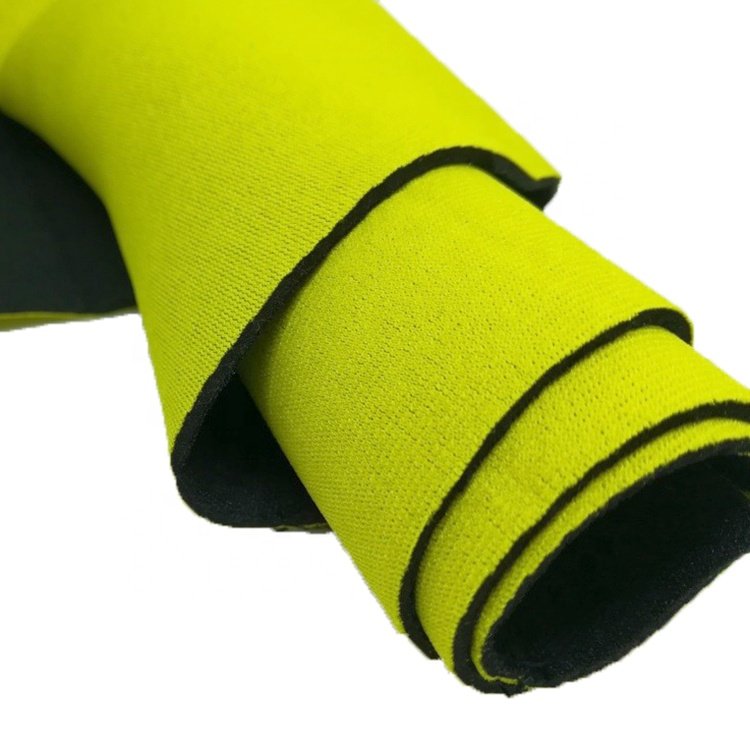 Wholesale SBR CR Nylon Perforated neoprene coated fabric Rubber Sheet 1MM - 5MM neoprene fabric