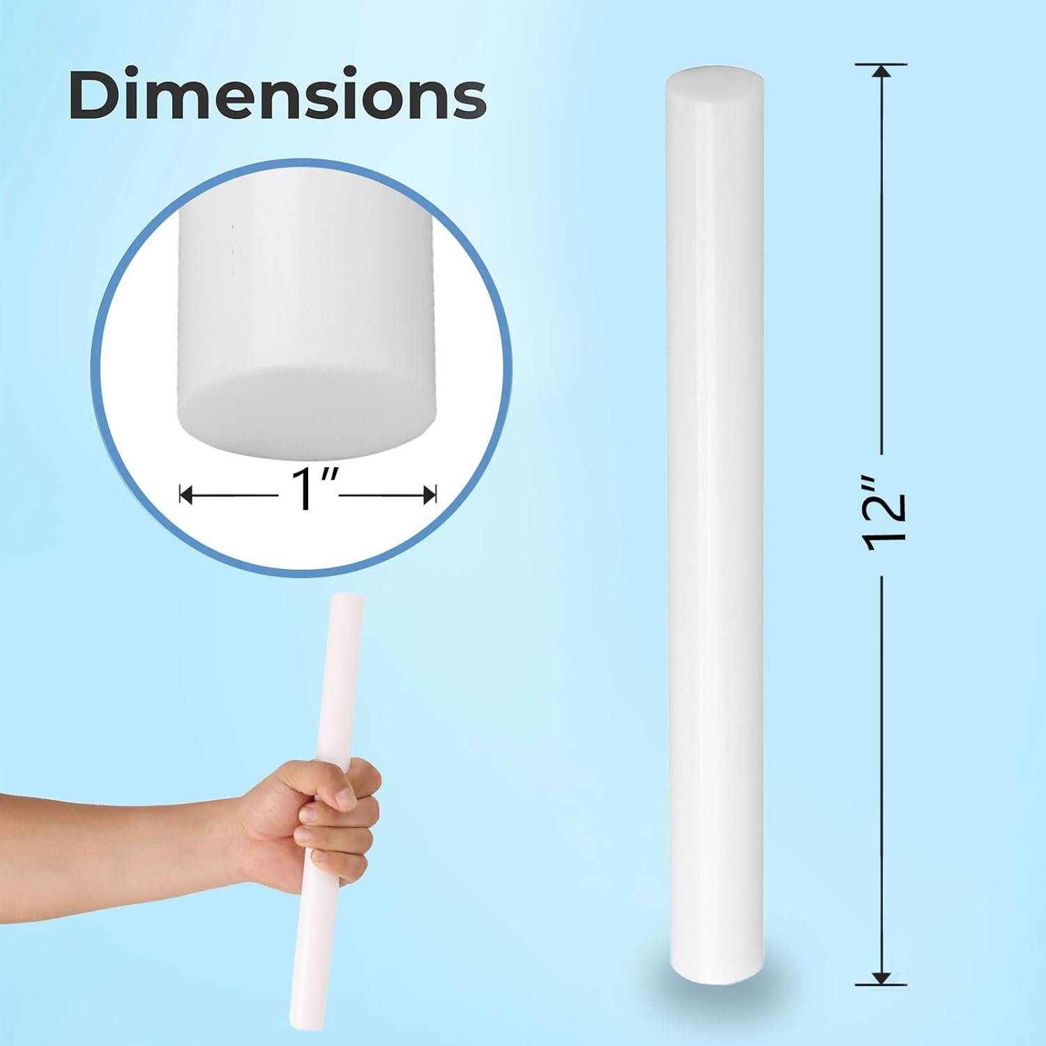 Factory Wholesale Supply Anti-Static PTFE Rod for Electric Conduction Filled Carbon Material