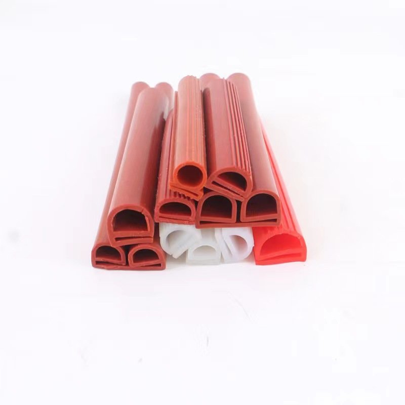 heat resistant high temperature red transparent oven silicone rubber door seal strip gasket for oven door seals
