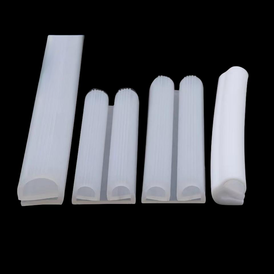 heat resistant high temperature red transparent oven silicone rubber door seal strip gasket for oven door seals