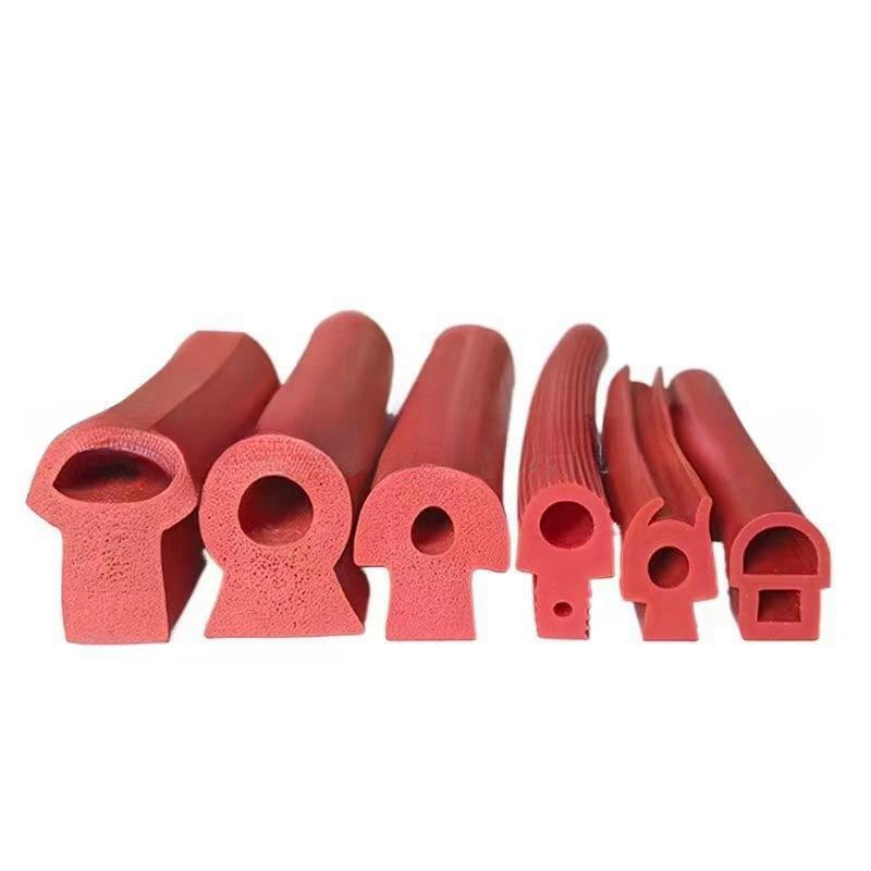 heat resistant high temperature red transparent oven silicone rubber door seal strip gasket for oven door seals