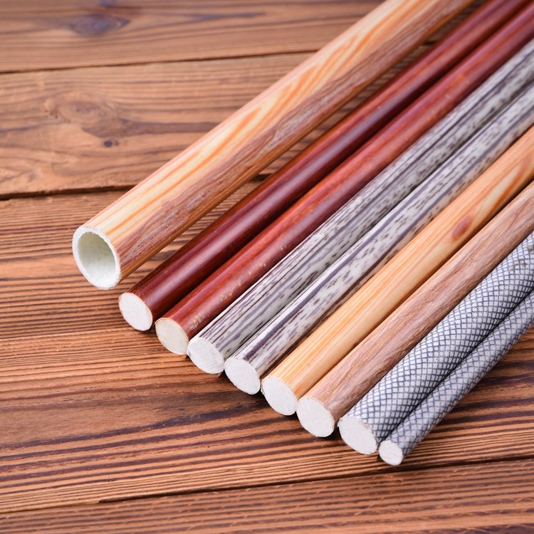 Fiberglass Solid Rod Plastic Shapes Rod Garden Stakes Green Garden Fence Rustproof Plant Sticks For Climbing Plant