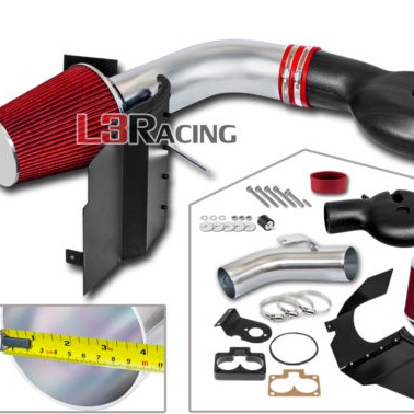 DR45 BCP red heat shield cold air intake 2009-2020 370 Z 3.7 v6