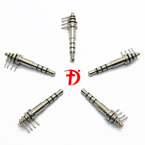 4-Pole 4-Pin 3.0mm Tray 25L Earphone Jack 2.5mm PCB Plug Nickle-Plated Dip Type High Quality Audio Equipment Accessory