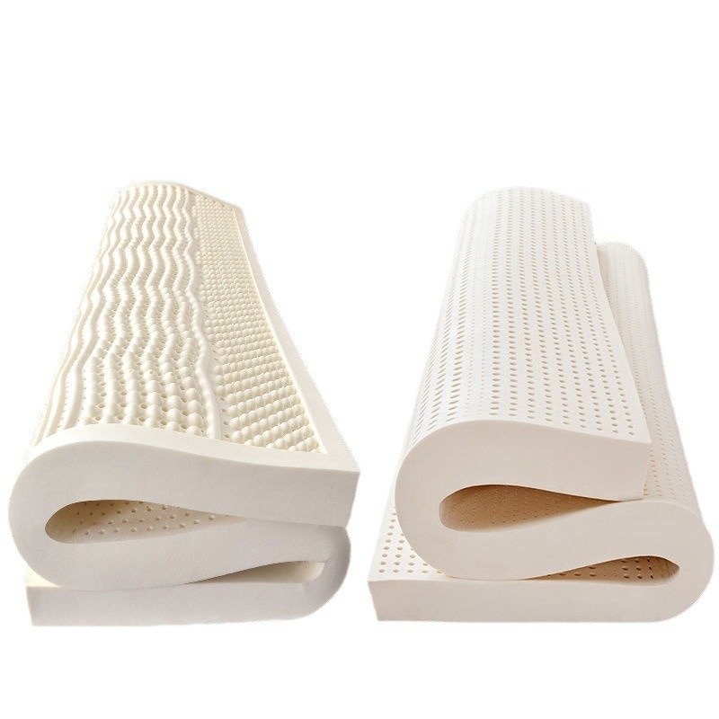 Multi size can be customized natural health rubber product 6 inch foldable queen size milk white latex mattress for women