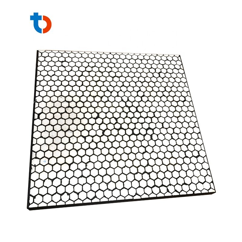 Rubber ceramic plates Rubber backed