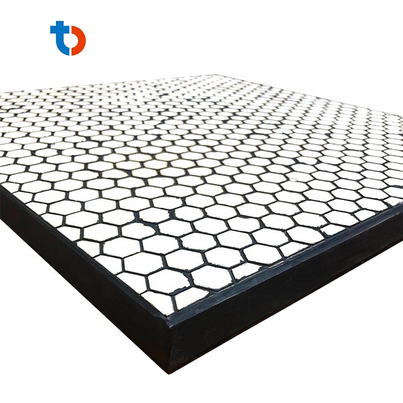 Rubber ceramic plates Rubber backed