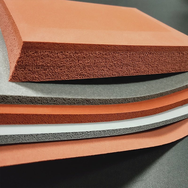 Factory custom size silicone sponge sheets insulation heat resistance auto silicone foam sheet